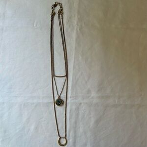 Lucky Brand Layered Necklace with Charms